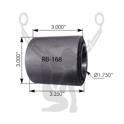 RB-168 Rubber Encased Bushing