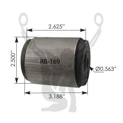 RB-169 Rubber Encased Bushing