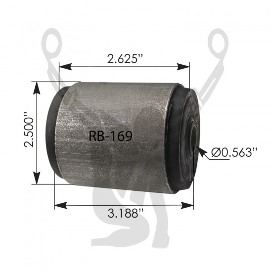 RB-169 Rubber Encased Bushing