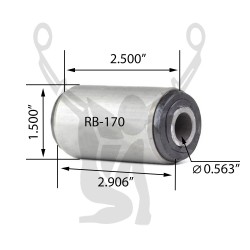 RB-170 Rubber Encased Bushing