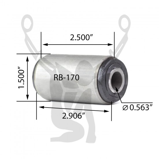 RB-170 Rubber Encased Bushing RB-170 Rubber Encased Bushing