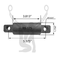 RB-175 Rubber Encased Bushing
