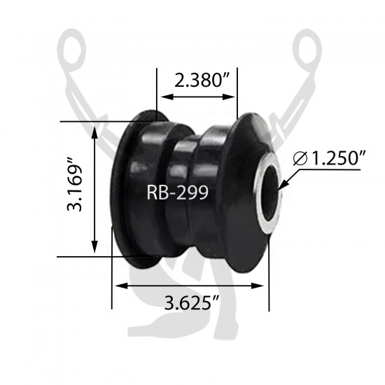 RB-299 Rubber Encased Bushing RB-299 Rubber Encased Bushing