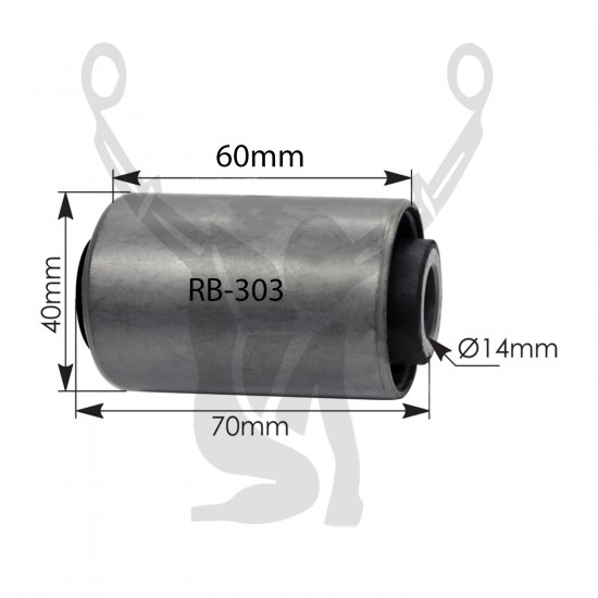RB-303 Rubber Encased Bushing RB-303 Rubber Encased Bushing