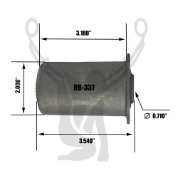 RB-337 Rubber Encased Bushing
