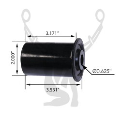 RB-354 Rubber Encased Bushing