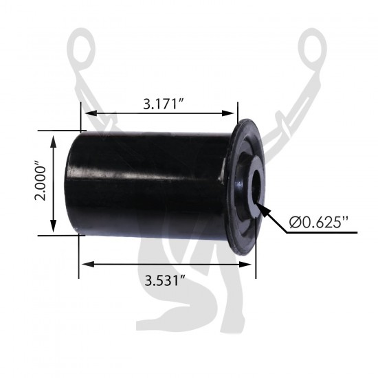 RB-354 Rubber Encased Bushing RB-354 Rubber Encased Bushing