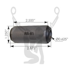RB-81 Rubber Encased Bushing