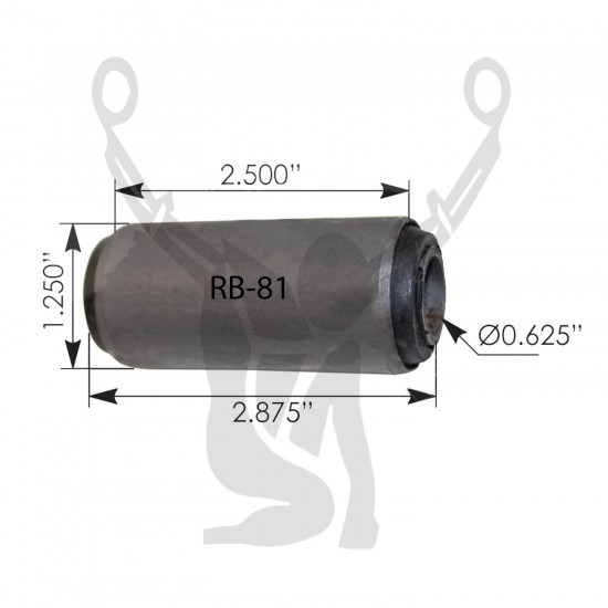 RB-81 Rubber Encased Bushing RB-81 Rubber Encased Bushing