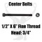 1/2" x 6" Center Bolt