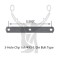 Spring Clip 3-Hole Clip 1x1-4x5-1/2in Bolt Type