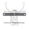 Spring Clip 3-Hole Clip 1x1-4x8in Bolt Type