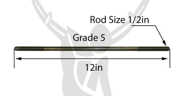 1/2x12 Threaded Rod