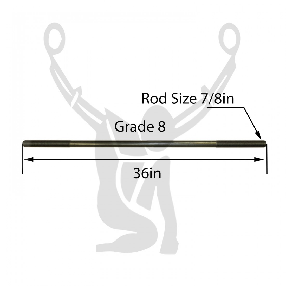 7/8x36 Threaded Rod
