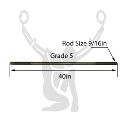 9/16x40 Threaded Rod