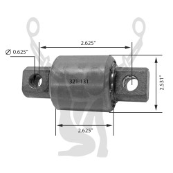 321-131 Torque Rod Bushing