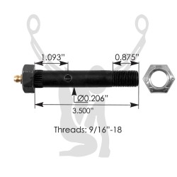 Grease Bolt 9-16in-18x3 1-2in